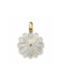 Large Carved Pearl Flower Charm