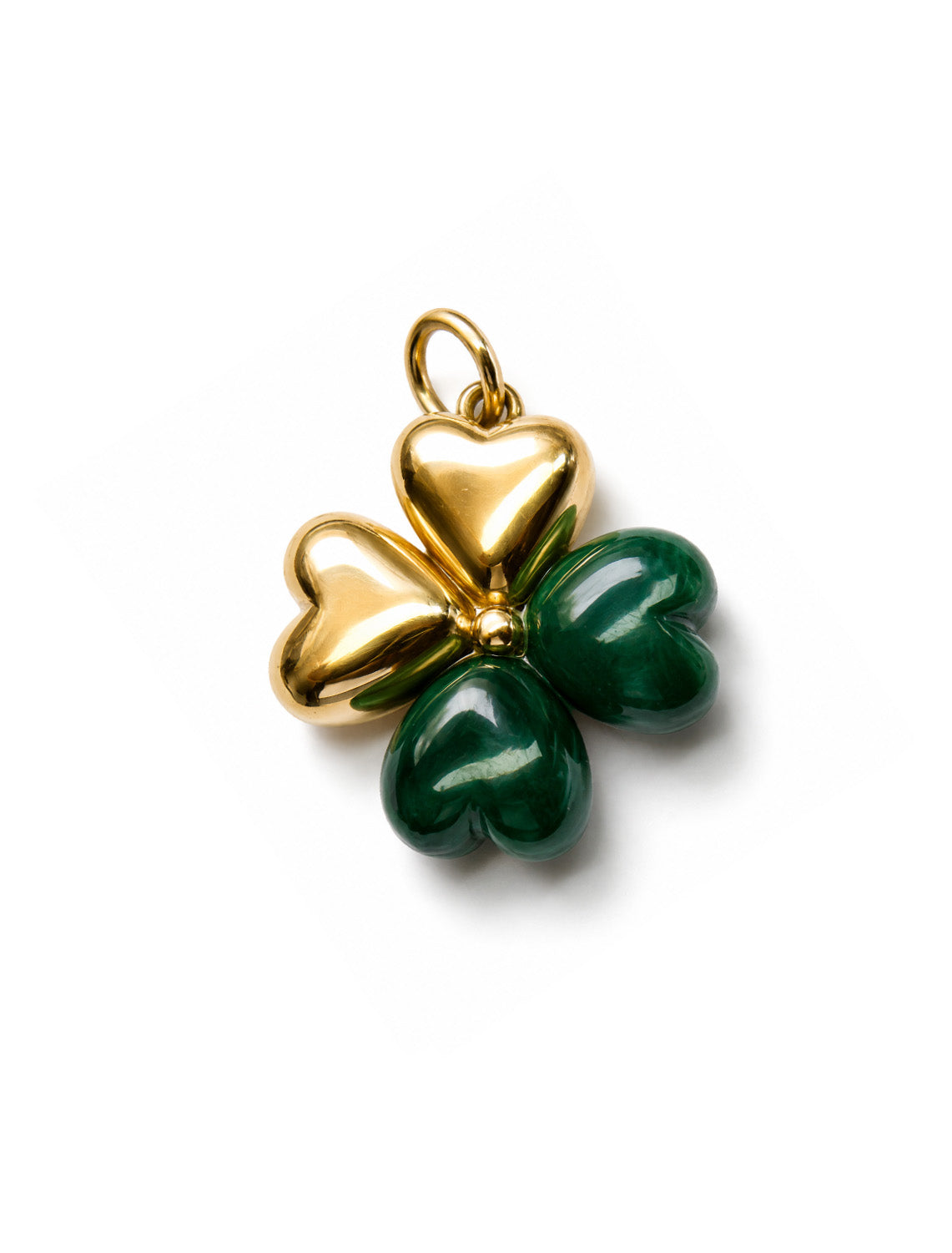 Heart Clover Charm